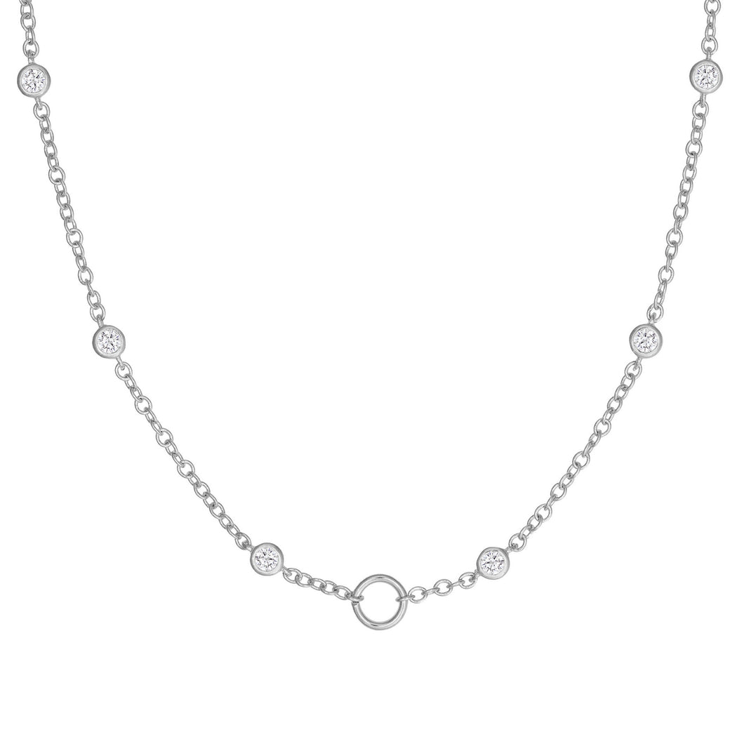 Molecule Necklace - White